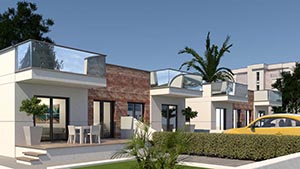 Last villas in northern Costa Blanca. 